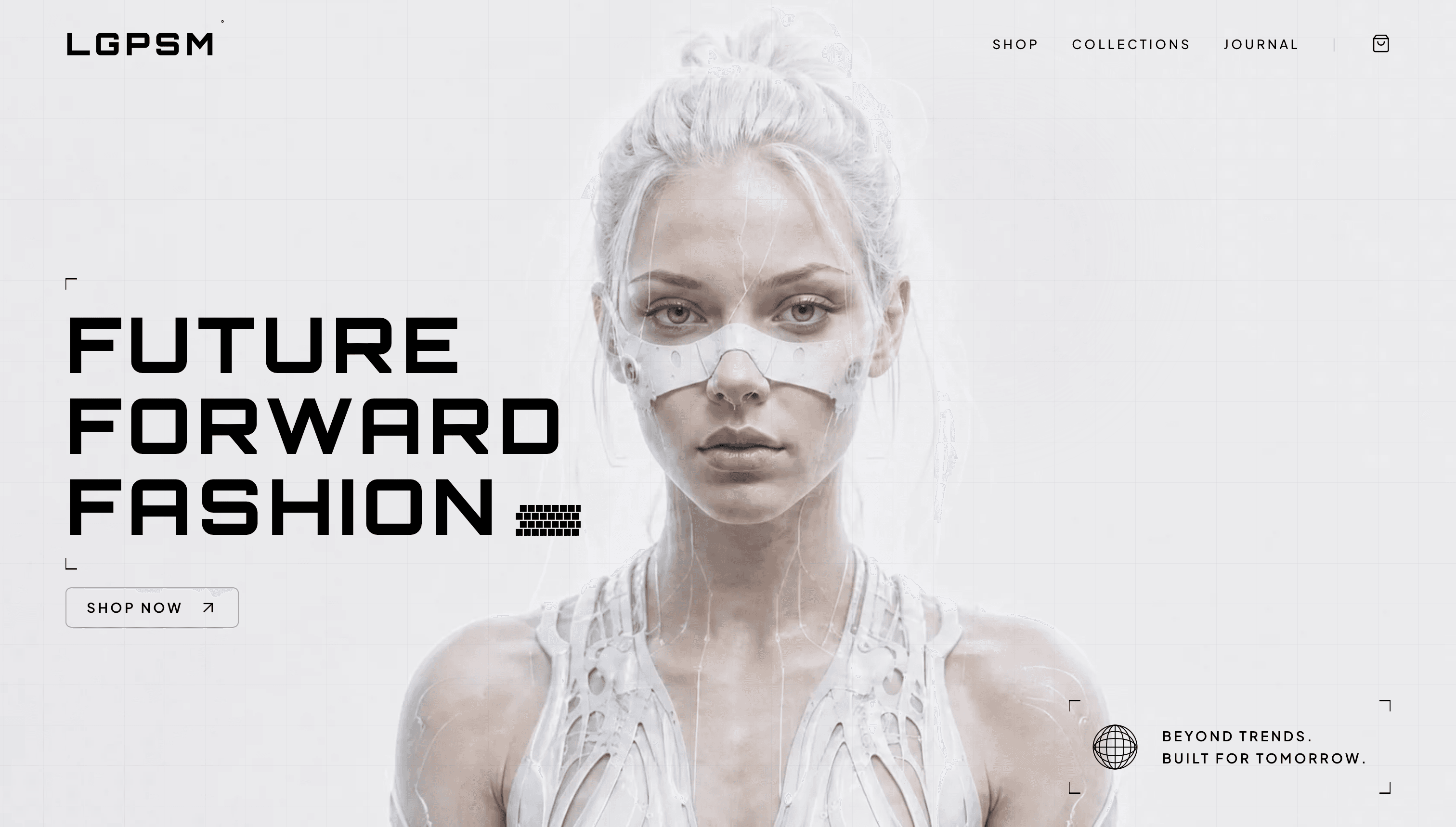LGPSM fashion website homepage